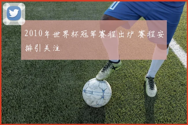 2010年世界杯冠军赛程出炉 赛程安排引关注
